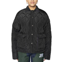 Load image into Gallery viewer, “La Jefa” Quilted Jacket (Black)
